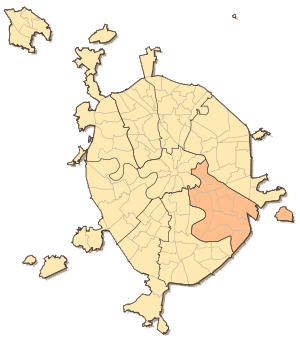 Карта Юго-восточный административный округ (ювао)