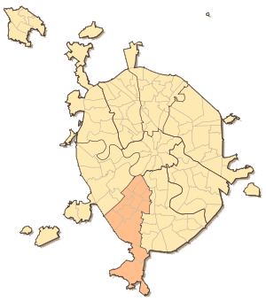 Карта Юго-западный административный округ